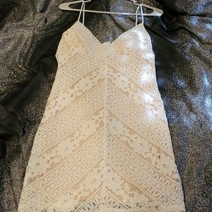 Cream lace dress